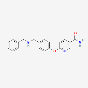 6-(4-((Benzylamino)methyl)phenoxy)nicotinamide