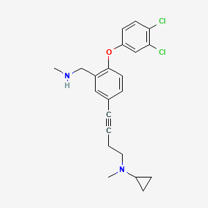 N-(4-(4-(3,4-dichlorophenoxy)-3-((methylamino)methyl)phenyl)but-3-ynyl)-N-methylcyclopropanamine