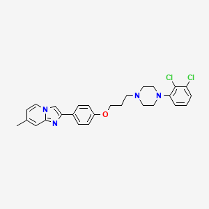 (4-[3-[4-(2,3-Dichlorophenyl)piperazin-1-yl]propoxy]phenyl)-7-methylimidazo[1,2-a]pyridine