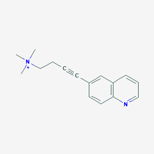 molecular formula C16H19N2+ B10794891 Trimethyl-(4-quinolin-6-yl-but-3-ynyl)-ammonium iodide 