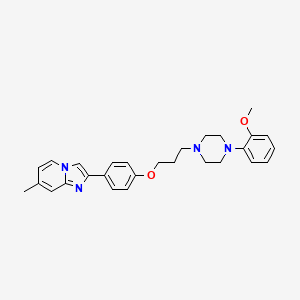 (4-[3-[4-(2-Methoxyphenyl)piperazin-1-yl]propoxy]phenyl)-7-methylimidazo[1,2-a]pyridine