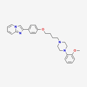 (4-[3-[4-(2-Methoxyphenyl)piperazin-1-yl]butoxy]phenyl)imidazo[1,2-a]pyridine