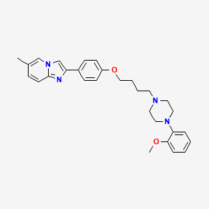 (4-[3-[4-(2-Methoxyphenyl)piperazin-1-yl]butoxy]phenyl)-6-methylimidazo[1,2-a]pyridine