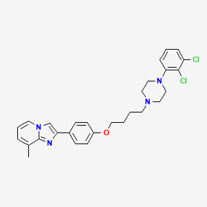 (4-[3-[4-(2,3-Dichlorophenyl)piperazin-1-yl]butoxy]phenyl)-8-methylimidazo[1,2-a]pyridine