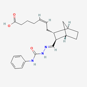 (Z)-7-[(1R,2R,3R,4S)-3-[(E)-(phenylcarbamoylhydrazinylidene)methyl]-2-bicyclo[2.2.1]heptanyl]hept-5-enoic acid