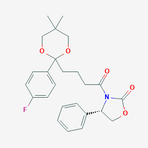 (S)-3-(4-(2-(4-fluorophenyl)-5,5-dimethyl-1,3-dioxan-2-yl)butanoyl)-4-phenyloxazolidin-2-one