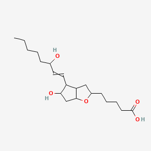 molecular formula C20H34O5 B10795020 5-[5-hydroxy-4-(3-hydroxyoct-1-enyl)-3,3a,4,5,6,6a-hexahydro-2H-cyclopenta[b]furan-2-yl]pentanoic acid 