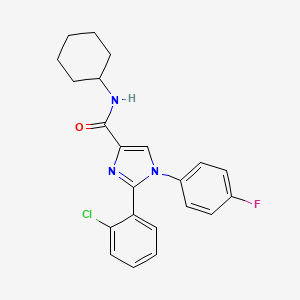 2-(2-chlorophenyl)-N-cyclohexyl-1-(4-fluorophenyl)-1H-imidazole-4-carboxamide