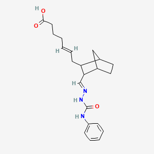 (E)-7-[3-[(E)-(phenylcarbamoylhydrazinylidene)methyl]-2-bicyclo[2.2.1]heptanyl]hept-5-enoic acid