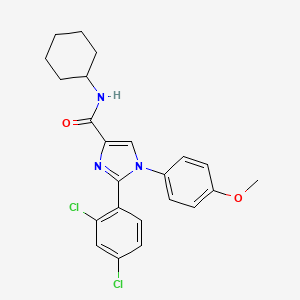 N-cyclohexyl-2-(2,4-dichlorophenyl)-1-(4-methoxyphenyl)-1H-imidazole-4-carboxamide