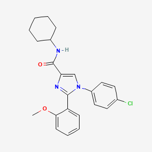 1-(4-chlorophenyl)-N-cyclohexyl-2-(2-methoxyphenyl)-1H-imidazole-4-carboxamide