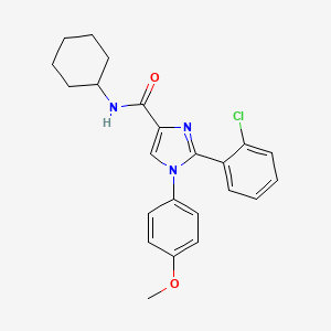 2-(2-chlorophenyl)-N-cyclohexyl-1-(4-methoxyphenyl)-1H-imidazole-4-carboxamide