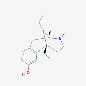 molecular formula C18H27NO B10795203 1,2,3,4,5,6-Hexahydro-6,11-diethyl-3-methyl-2,6-methano-3-benzazocin-8-ol CAS No. 34254-87-0