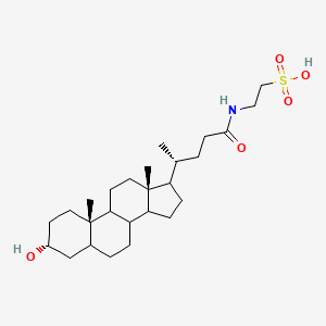 molecular formula C26H45NO5S B10795294 Lithocholyltaurine 