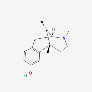 molecular formula C15H21NO B10795320 Metazocine, (+)- CAS No. 25144-79-0