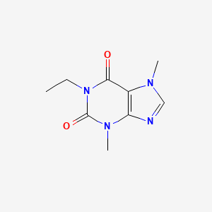 molecular formula C9H12N4O2 B10795341 1-Ethyltheobromine CAS No. 39832-36-5