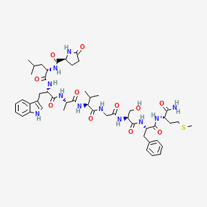 molecular formula C49H69N11O11S B10795356 Phyllolitorin CAS No. 87734-77-8