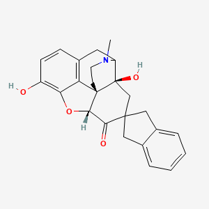 (4aS,7aR,12bS)-4a,9-dihydroxy-3-methylspiro[1,2,4,5,7a,13-hexahydro-4,12-methanobenzofuro[3,2-e]isoquinoline-6,2'-1,3-dihydroindene]-7-one