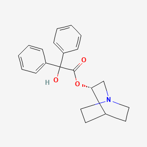 molecular formula C21H23NO3 B10795395 Quinuclidinyl benzilate, (+)- CAS No. 62869-68-5