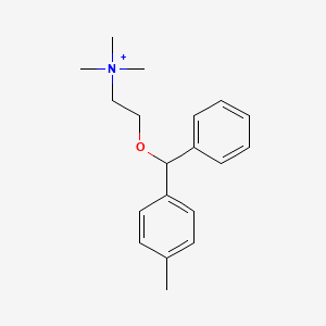 Ethanaminium, N,N,N-trimethyl-2-((4-methylphenyl)phenylmethoxy)-