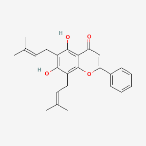 molecular formula C25H26O4 B10795471 6,8-Di-DMA-chrysin CAS No. 50678-89-2