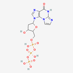 [hydroxy-[[3-hydroxy-5-(4-oxo-5H-imidazo[2,1-b]purin-1-yl)oxolan-2-yl]methoxy]phosphoryl] phosphono hydrogen phosphate