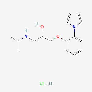 molecular formula C16H23ClN2O2 B10795489 Isamoltane CAS No. 99740-06-4