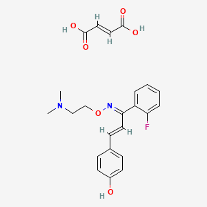 (E)-but-2-enedioic acid;4-[(E,3E)-3-[2-(dimethylamino)ethoxyimino]-3-(2-fluorophenyl)prop-1-enyl]phenol