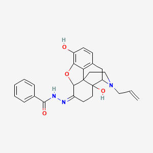 N-[(Z)-(4a,9-dihydroxy-3-prop-2-enyl-2,4,5,6,7a,13-hexahydro-1H-4,12-methanobenzofuro[3,2-e]isoquinolin-7-ylidene)amino]benzamide