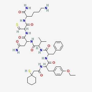 deamino-Chg(1-SH)-DL-Tyr(Et)-DL-Phe-DL-Val-DL-Asn-DL-Gly(thioformyl)(thioformyl)-DL-Lys-NH2