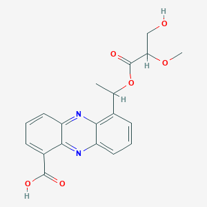 6-[1-(3-Hydroxy-2-methoxypropanoyl)oxyethyl]phenazine-1-carboxylic acid