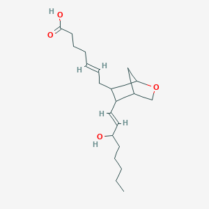 molecular formula C21H34O4 B10795543 (Z)-7-[(1R,4S,5R,6S)-5-[(E,3R)-3-Hydroxyoct-1-enyl]-2-oxabicyclo[2.2.1]heptan-6-yl]hept-5-enoic acid 