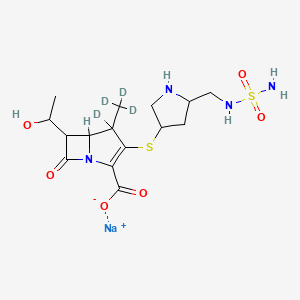 molecular formula C15H23N4NaO6S2 B10795570 Doripenem-d4 (sodium salt) 