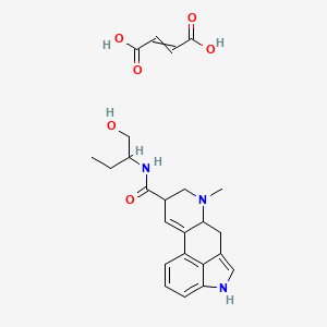 molecular formula C24H29N3O6 B10795614 but-2-enedioic acid;N-(1-hydroxybutan-2-yl)-7-methyl-6,6a,8,9-tetrahydro-4H-indolo[4,3-fg]quinoline-9-carboxamide 