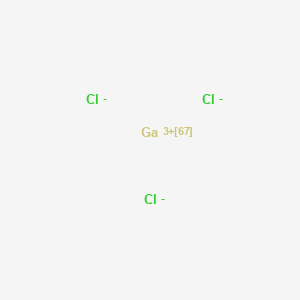 molecular formula Cl3Ga B10795643 Gallium chloride Ga-67 