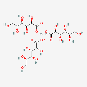 molecular formula C18H33CrO21 B10795660 Chromium gluconate CAS No. 33661-40-4