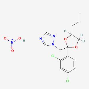 molecular formula C15H18Cl2N4O5 B10795675 Propiconazole-d3 (nitrate) 