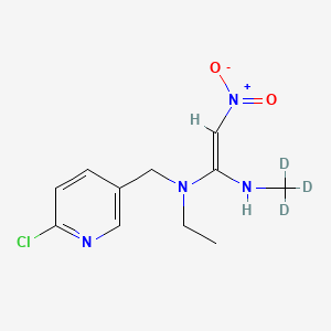 molecular formula C11H15ClN4O2 B10795696 Nitenpyram-d3 (N-methyl-d3) 