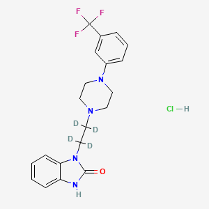 molecular formula C20H22ClF3N4O B10795703 Flibanserin-d4 (hydrochloride) 