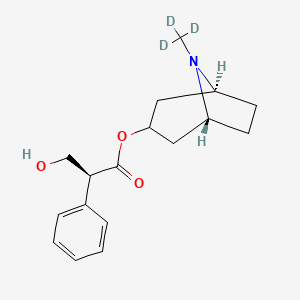 molecular formula C17H23NO3 B10795736 (-)-Hycosamine-d3 