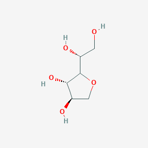 molecular formula C6H12O5 B10795749 (3S,4R)-2-[(1R)-1,2-dihydroxyethyl]oxolane-3,4-diol 