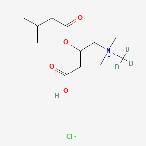 molecular formula C12H24ClNO4 B10795760 Isovaleryl-DL-carnitine-d3 (chloride) 