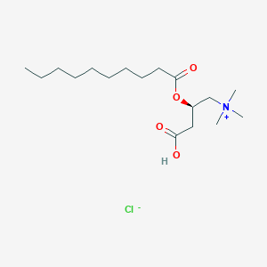 molecular formula C17H34ClNO4 B10795786 Decanoyl-L-carnitine (chloride) 