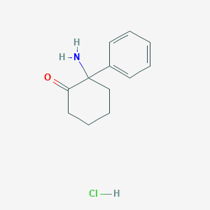 2-Amino-2-phenylcyclohexan-1-one hydrochloride