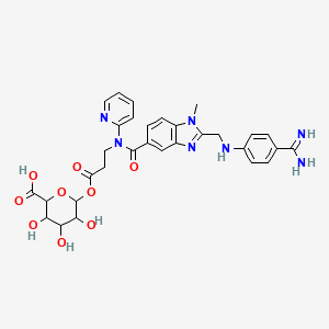 molecular formula C31H33N7O9 B10795824 Dabigatran Acyl--D-Glucuronide 