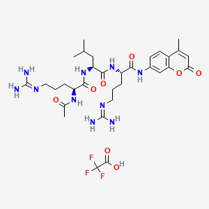 molecular formula C32H47F3N10O8 B10795829 Ac-RLR-AMC (trifluoroacetate salt) 