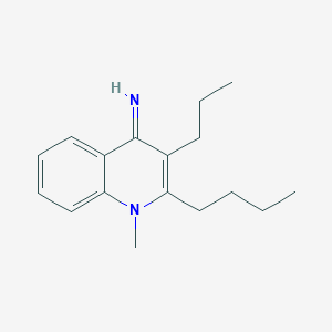 2-butyl-1-methyl-3-propylquinolin-4(1H)-imine