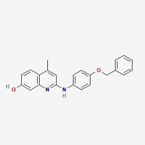 4-Methyl-2-(4-phenylmethoxyanilino)quinolin-7-ol