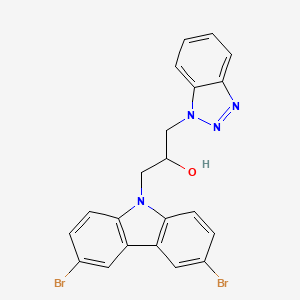 1-(1H-benzotriazol-1-yl)-3-(3,6-dibromo-9H-carbazol-9-yl)propan-2-ol