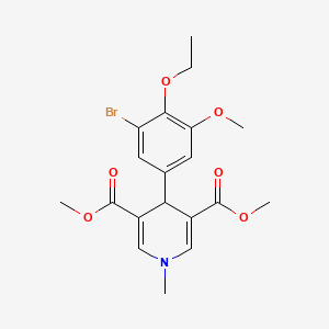 dimethyl 4-(3-bromo-4-ethoxy-5-methoxyphenyl)-1-methyl-4H-pyridine-3,5-dicarboxylate